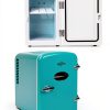 Koolatron Mini Fridge - Refrigerator for Bedroom Office, Portable Table Top Beverage Cooler, 12V 110V Refrigerador For Drinks, Soda, Wine, Use In Car, Dorm, Outdoor, Patio, 6 Can-4