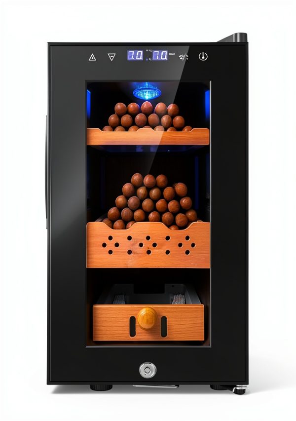 Cigar Electric Humidor 25L Velieta with LED Screen and Safety Lock-7