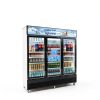 Commercial Beverage Refrigerator Velieta 60 Cu Ft Black with 12-1