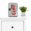 Diet Coke Mini Fridge - 6 Can Refrigerator for Bedroom Office, Portable Table Top Beverage Cooler, 12V 110V Refrigerador For Drinks, Soda, Wine, Use In Car, Dorm, Outdoor, Patio-2