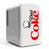 Diet Coke Mini Fridge - 6 Can Refrigerator for Bedroom Office, Portable Table Top Beverage Cooler, 12V 110V Refrigerador For Drinks, Soda, Wine, Use In Car, Dorm, Outdoor, Patio-4