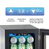 Beverage Refrigerator 24-Can Mini Cooler Electactic JC-90 Black-2