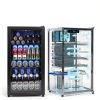 Beverage Fridge Tehanld 3.2CuFt Silver Mini with Glass Door-2