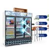Commercial Beverage Refrigerator Velieta 60 Cu Ft Black with 12-5