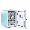 Koolatron Mini Fridge - Refrigerator for Bedroom Office, Portable Table Top Beverage Cooler, 12V 110V Refrigerador For Drinks, Soda, Wine, Use In Car, Dorm, Outdoor, Patio, 6 Can-1
