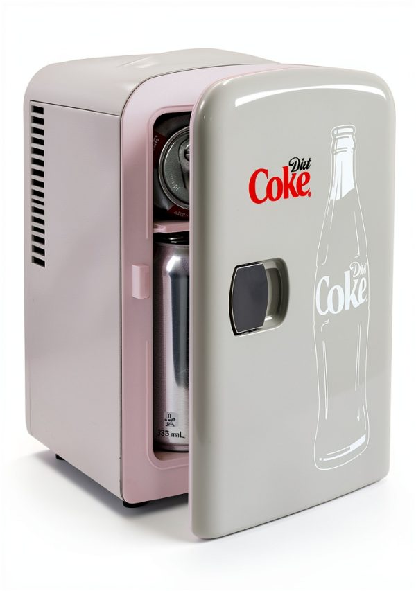 Diet Coke Mini Fridge Koolatron Refrigerator DC04 Gray 6 Can-2