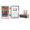 Koolatron Mini Fridge - Refrigerator for Bedroom Office, Portable Table Top Beverage Cooler, 12V 110V Refrigerador For Drinks, Soda, Wine, Use In Car, Dorm, Outdoor, Patio, 6 Can-3