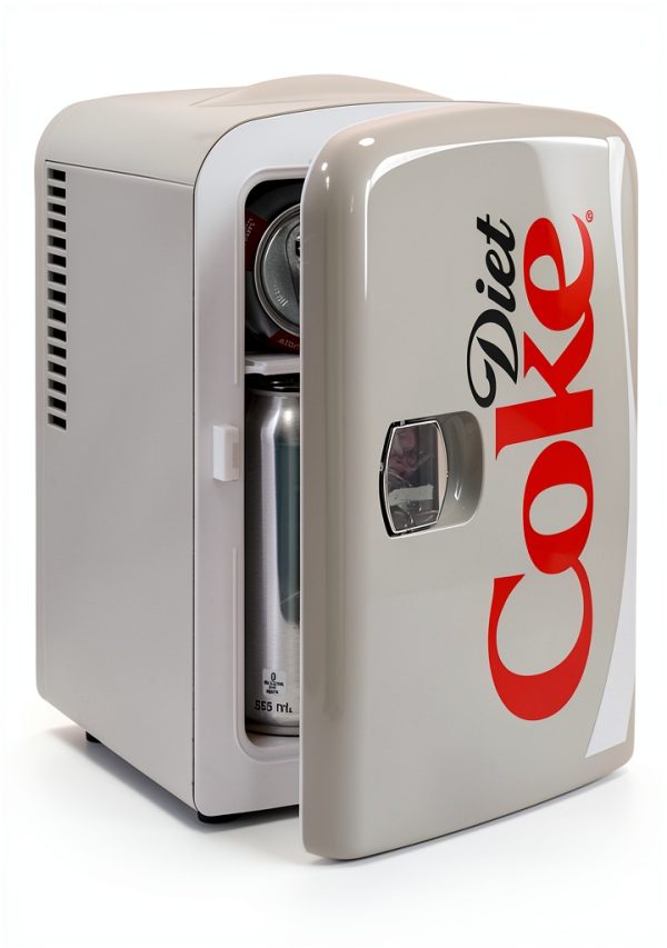Diet Coke Mini Fridge Koolatron Refrigerator DC04 Gray 6 Can-0