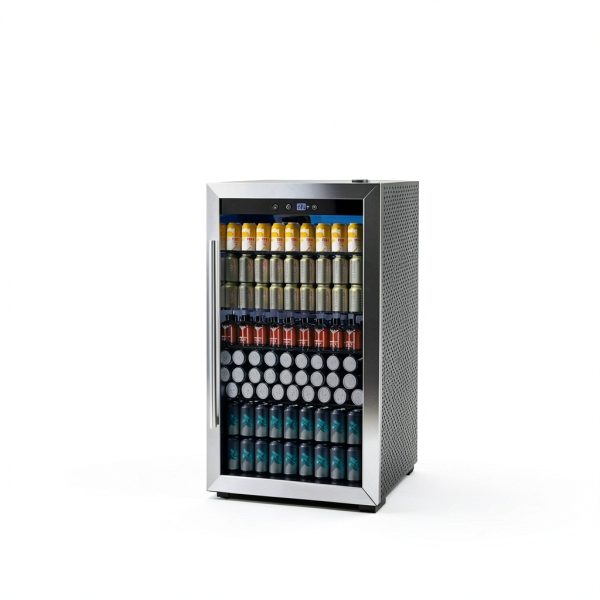 COWSAR 4.5 Cu.Ft Wine Fridge 37 Bottle, ETL Approved Freestanding Wine Cooler 145 Can Beverage Refrigerator with Stainless Steel Reversible Glass Door, Drink Fridge for Home Bar, Kitchen, Game Room-6