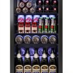 Beverage Fridge Tehanld 3.2CuFt Silver Mini with Glass Door-0