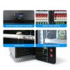 Commercial Beverage Refrigerator Velieta 60 Cu Ft Black with 12-4