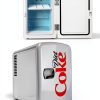 Diet Coke Mini Fridge - 6 Can Refrigerator for Bedroom Office, Portable Table Top Beverage Cooler, 12V 110V Refrigerador For Drinks, Soda, Wine, Use In Car, Dorm, Outdoor, Patio-5