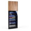 Beverage Fridge Tehanld 3.2CuFt Silver Mini with Glass Door-4