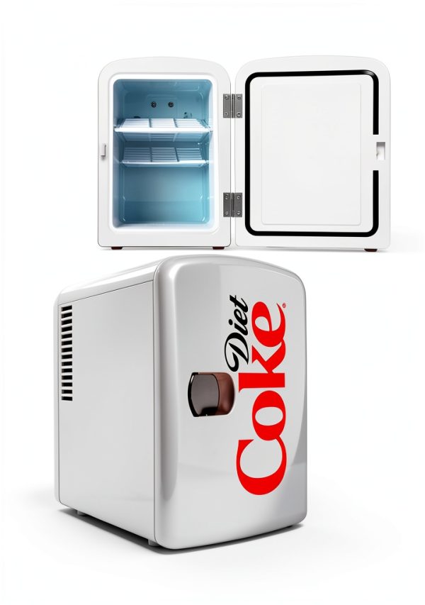 Diet Coke Mini Fridge Koolatron Refrigerator DC04 Gray 6 Can-7