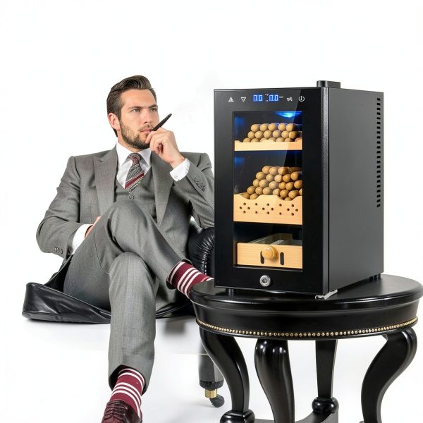 Cigar Electric Humidor 25L Velieta with LED Screen and Safety Lock-6