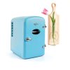 Koolatron Mini Fridge - Refrigerator for Bedroom Office, Portable Table Top Beverage Cooler, 12V 110V Refrigerador For Drinks, Soda, Wine, Use In Car, Dorm, Outdoor, Patio, 6 Can-5