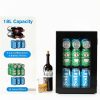 Beverage Refrigerator 24-Can Mini Cooler Electactic JC-90 Black-1